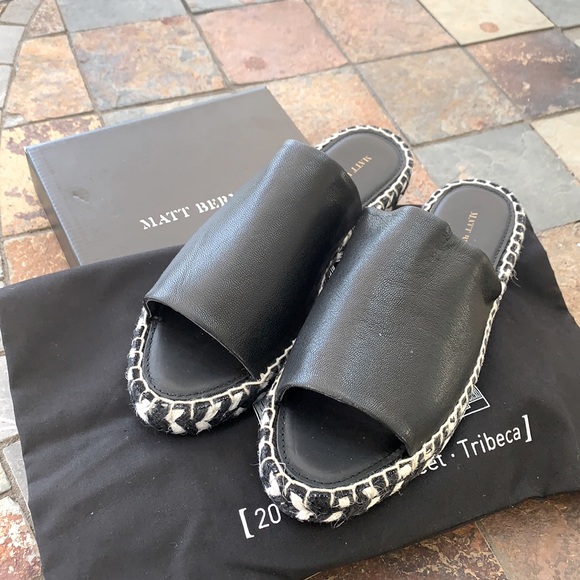 Matt Bernson Shoes - Black Matt Bernson Sandals